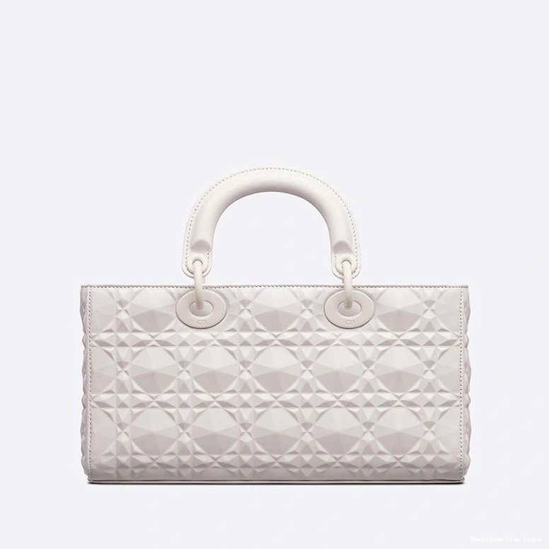 Cheap Motif Calfskin White Ultramatte with Diamond Medium Cannage Bag D-Joy Lady 0727 Luxury